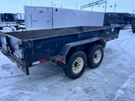 Used 2008 PJ 14ft Dump Trailer 2-7000 lb axles =14K