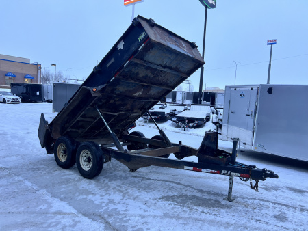 Used 2008 PJ 14ft Dump Trailer 2-7000 lb axles =14K