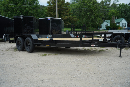 New 2026 MEB 7x20 Open Wood Deck Auto Hauler Car / Racing Trailer