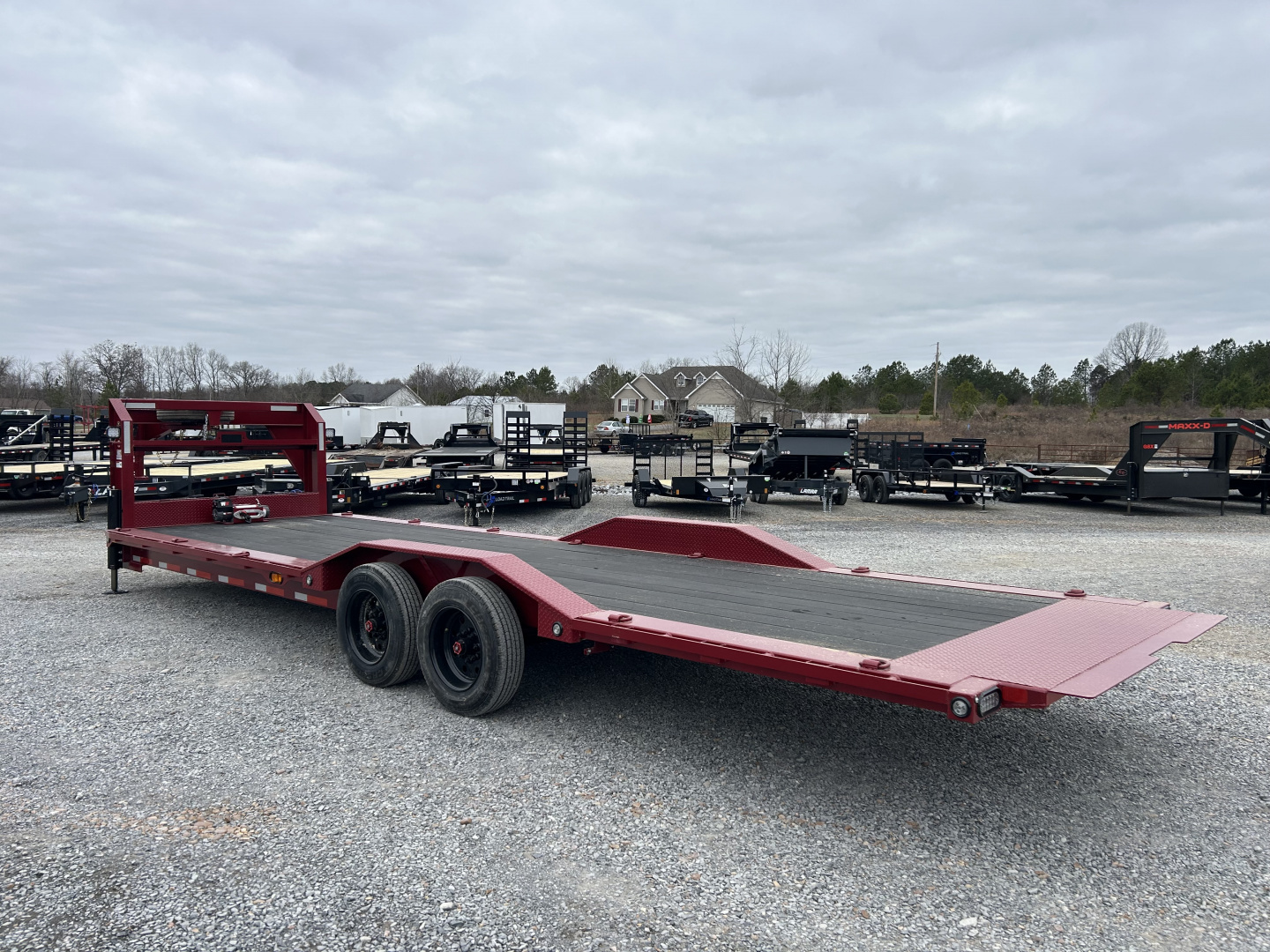 New 2026 MAXXD 102" X 28' 18K Gooseneck Power Tilt Trailer
