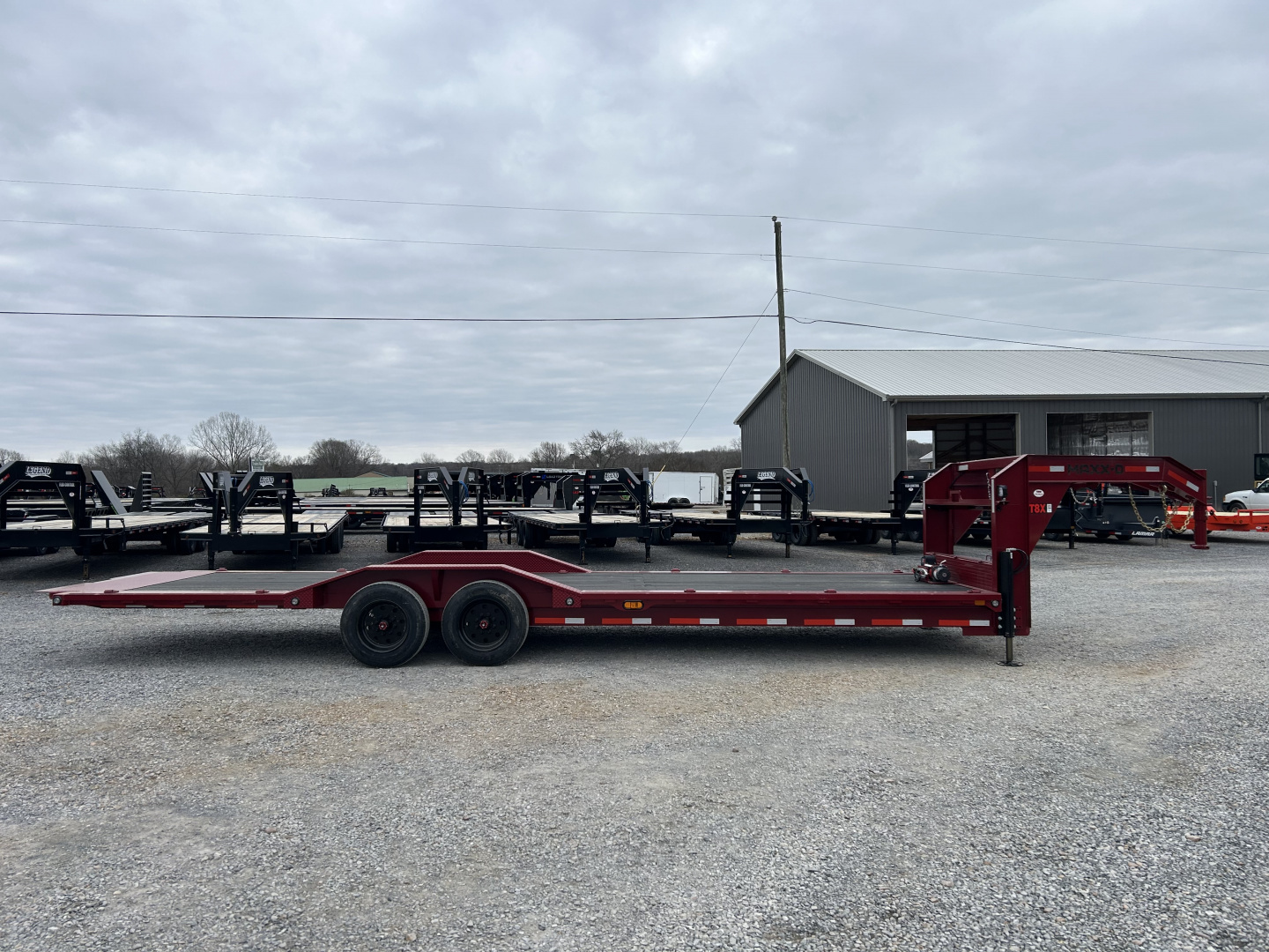 New 2026 MAXXD 102" X 28' 18K Gooseneck Power Tilt Trailer