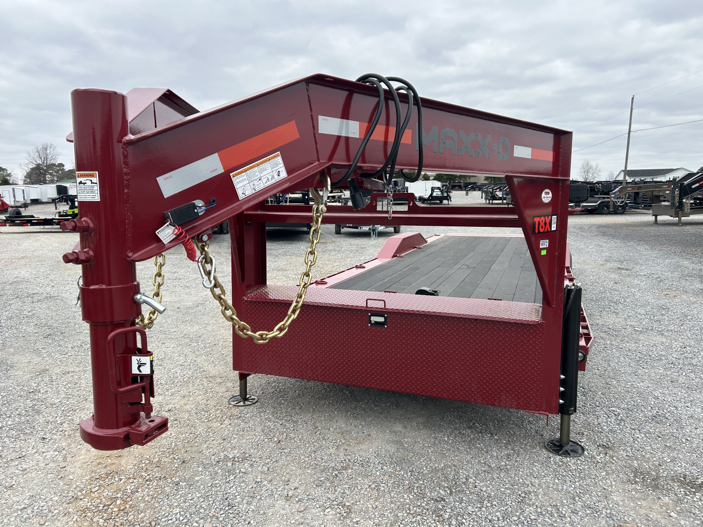 New 2026 MAXXD 102" X 28' 18K Gooseneck Power Tilt Trailer