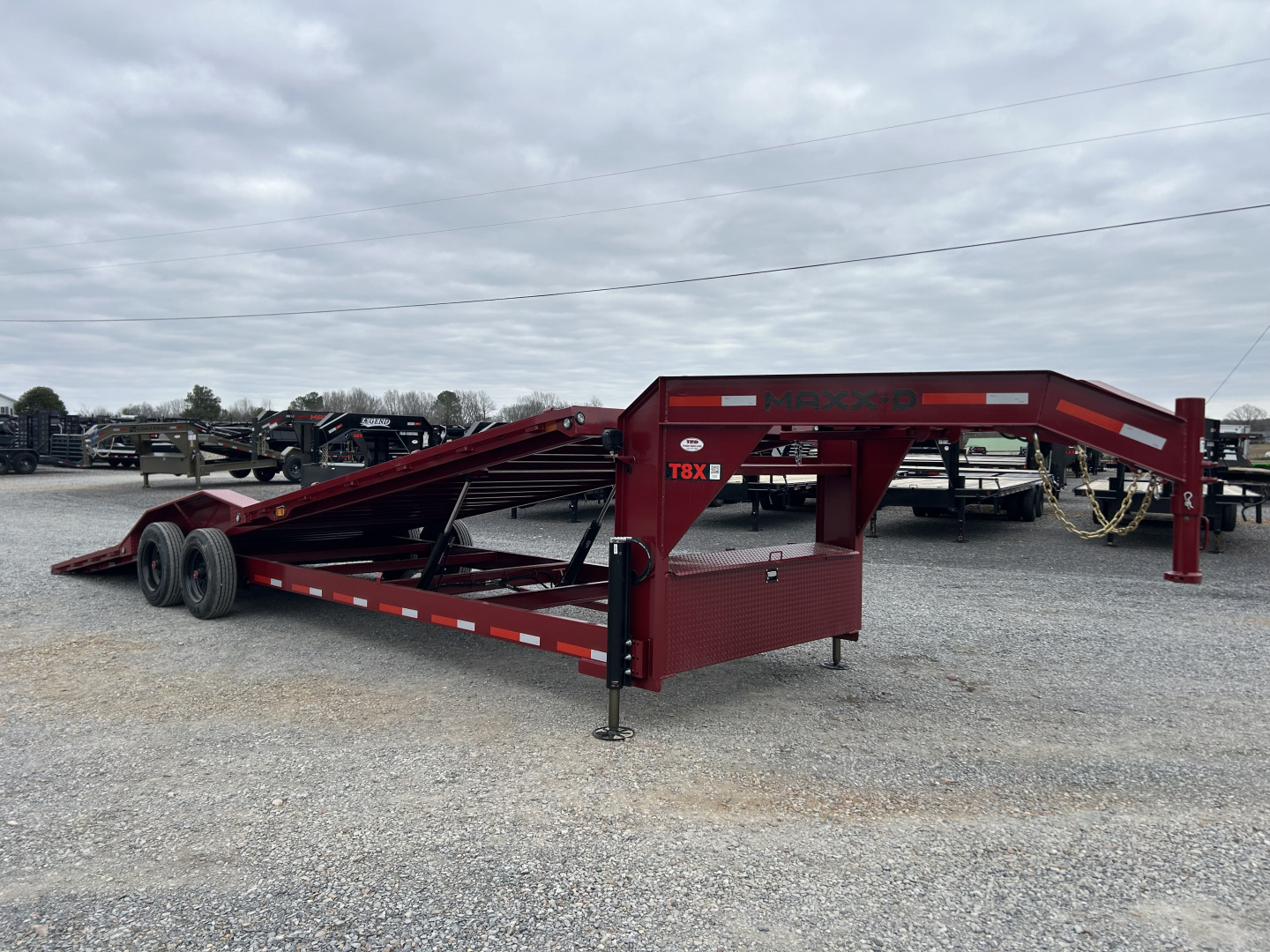 New 2026 MAXXD 102" X 28' 18K Gooseneck Power Tilt Trailer