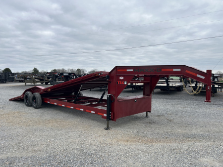 New 2026 MAXXD 102" X 28' 18K Gooseneck Power Tilt Trailer