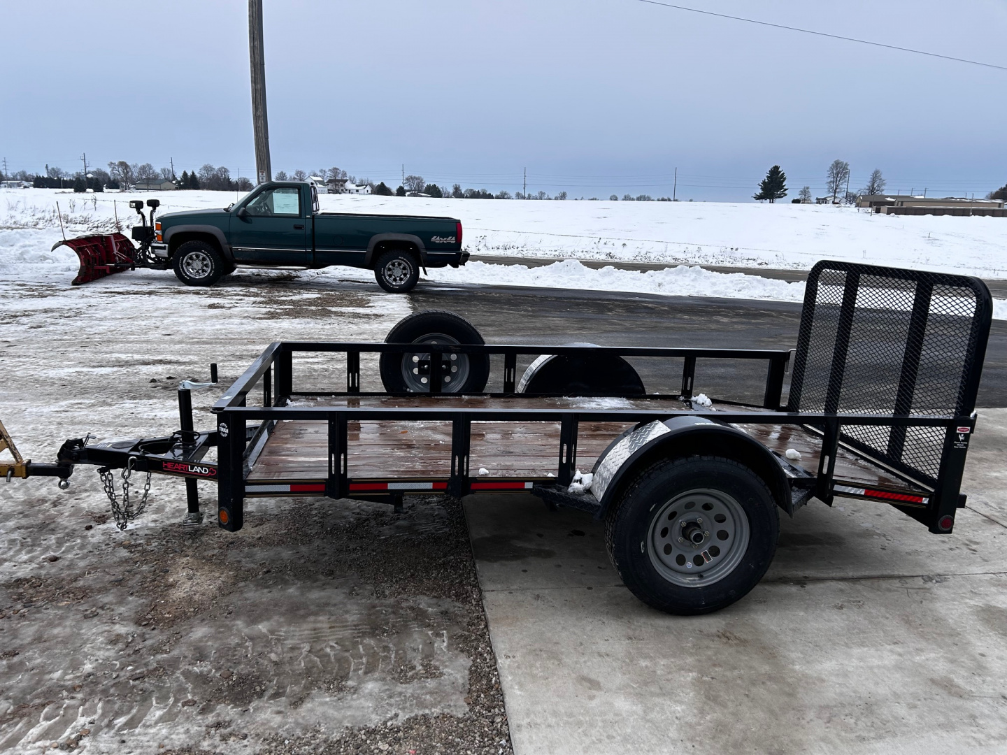 Used 2023 Heartland 5x10 Dovetail/3' gate Utility Trailer