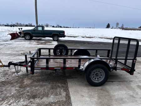 Used 2023 Heartland 5x10 Dovetail/3' gate Utility Trailer