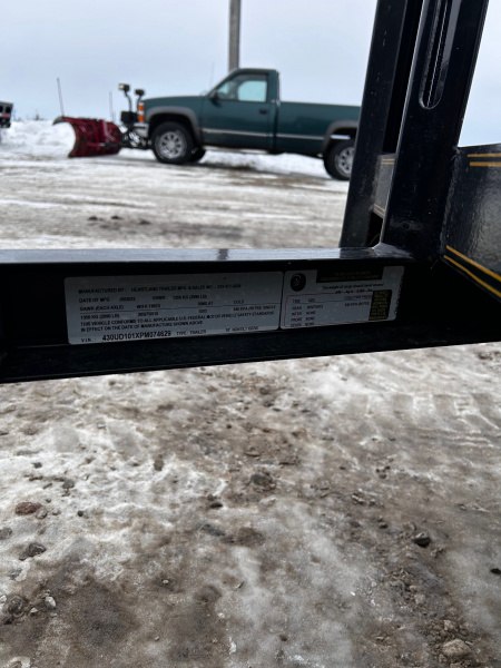 Used 2023 Heartland 5x10 Dovetail/3' gate Utility Trailer