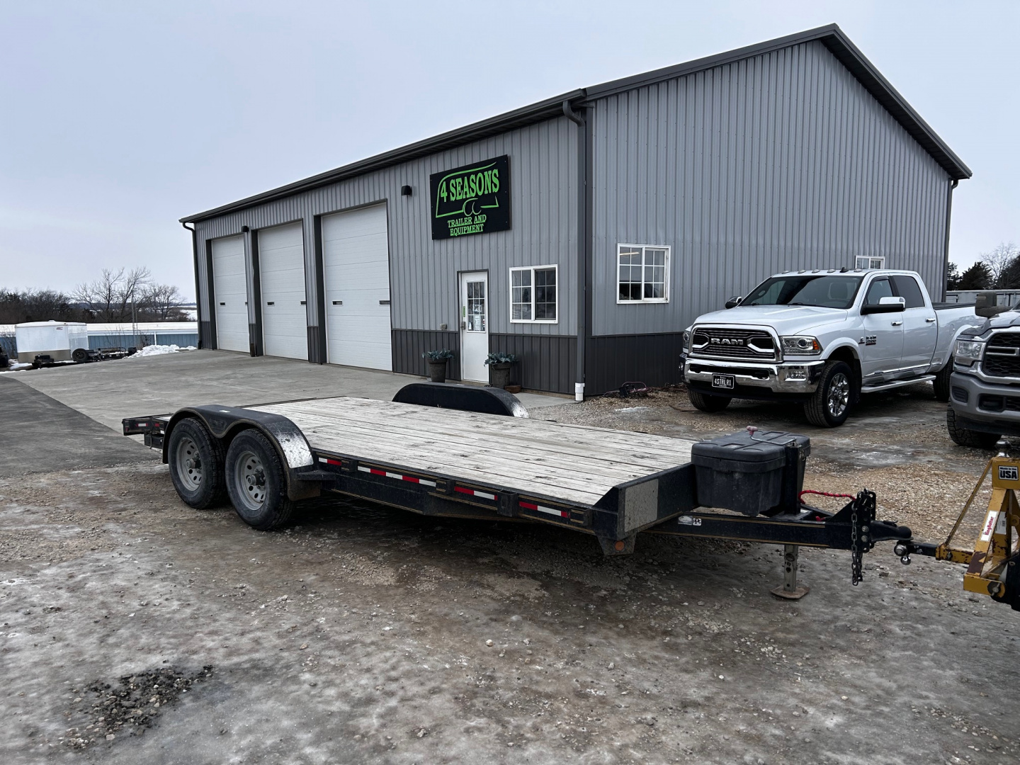 Used 2014 Heartland 82"X18' 10K CAR HAULER DOVETAIL Car / Racing Trailer