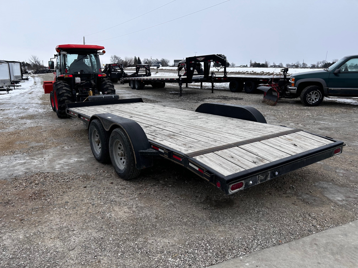 Used 2014 Heartland 82"X18' 10K CAR HAULER DOVETAIL Car / Racing Trailer