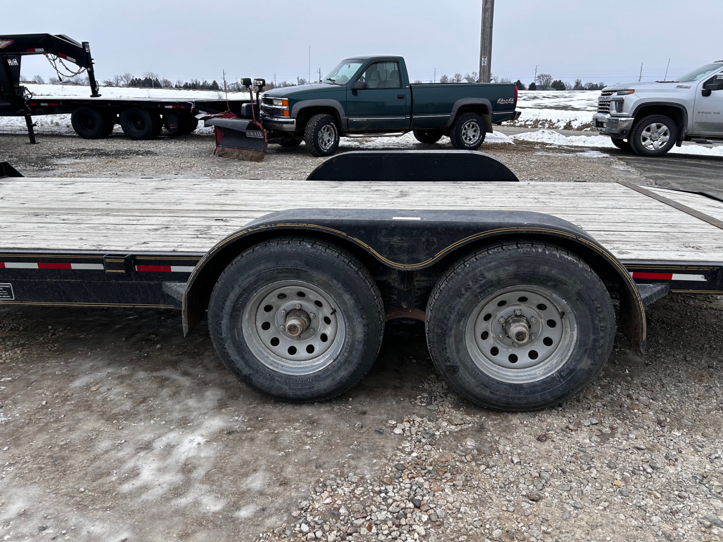 Used 2014 Heartland 82"X18' 10K CAR HAULER DOVETAIL Car / Racing Trailer