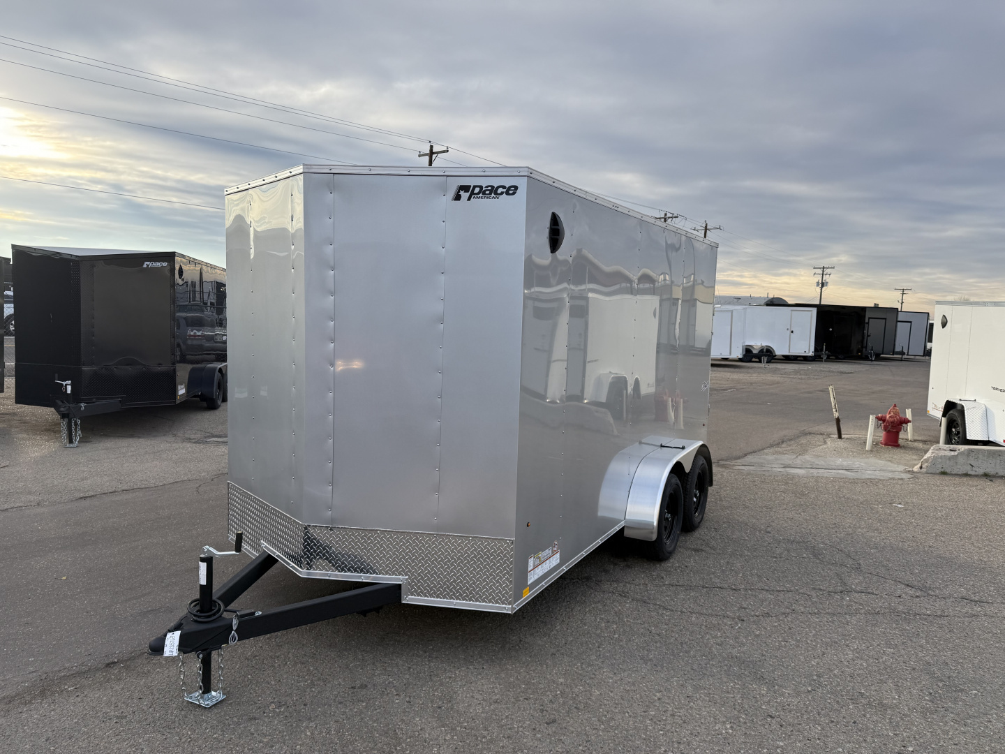 New 2026 Pace American 7X14 7K+6 DLX Out Back Cargo / Enclosed Trailer