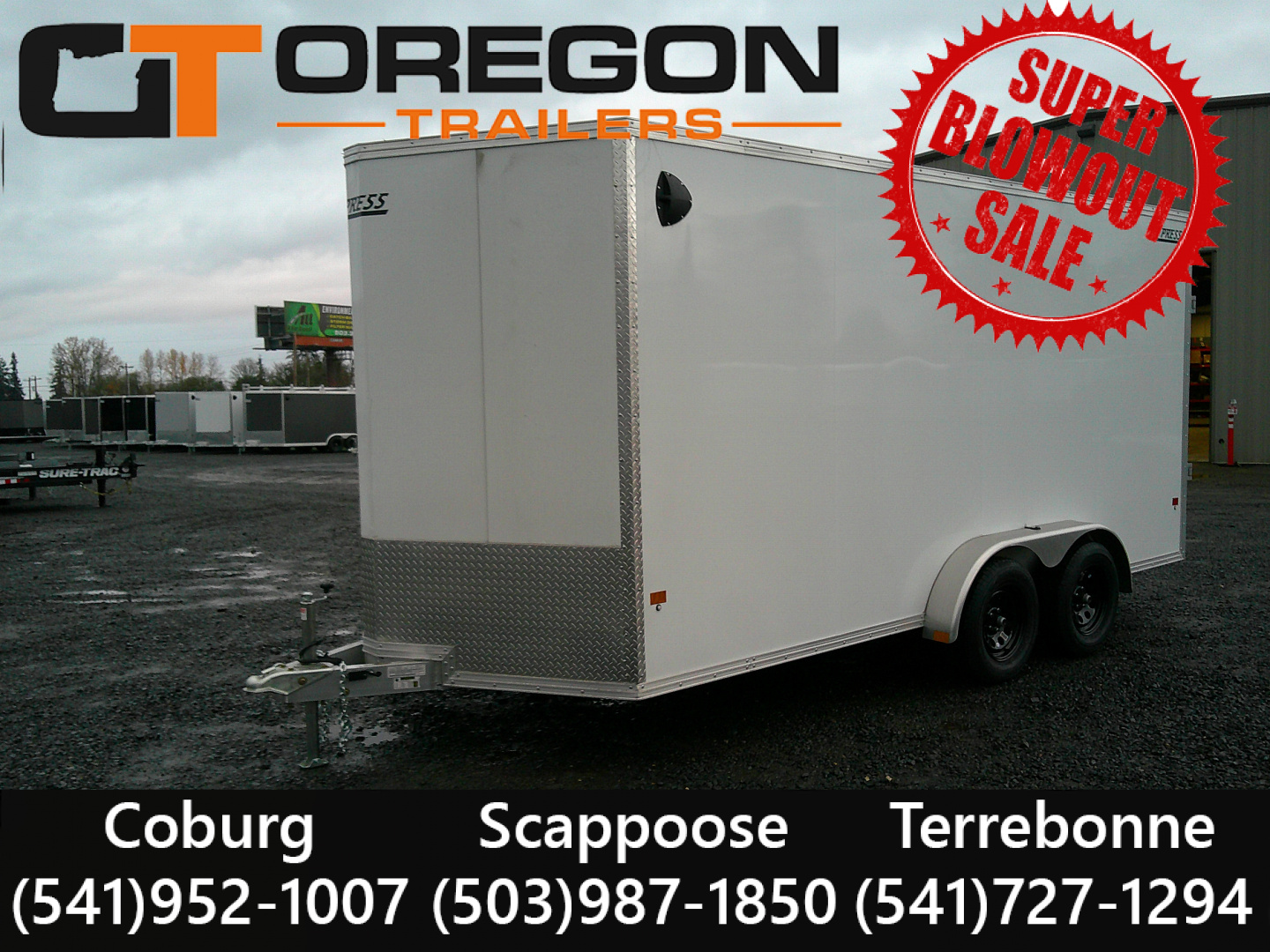 New 2026 ALCOM 7.4x16 7K Cargo / Enclosed Trailer