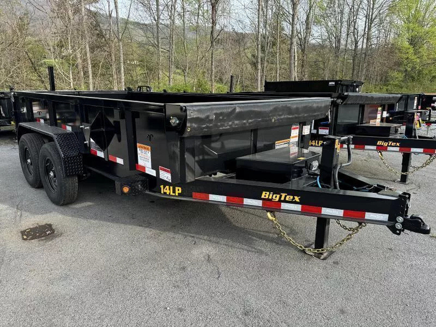 New 2026 Big Tex 14LP-14 Dump Trailer 7X14 SCISSORS LIFT WITH TARP RAMPS STABILIZER FEET , COMBO GATE