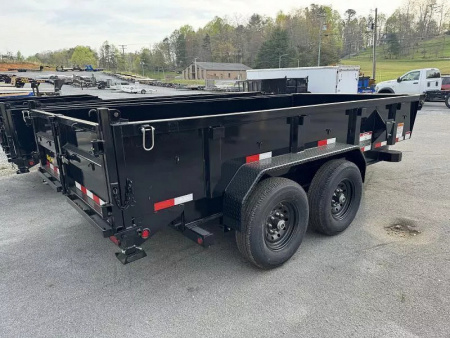 New 2026 Big Tex 14LP-14 Dump Trailer 7X14 SCISSORS LIFT WITH TARP RAMPS STABILIZER FEET , COMBO GATE