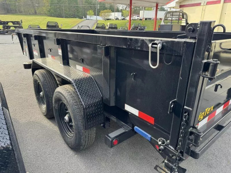 New 2026 Big Tex 14LP-14 Dump Trailer 7X14 SCISSORS LIFT WITH TARP RAMPS STABILIZER FEET , COMBO GATE