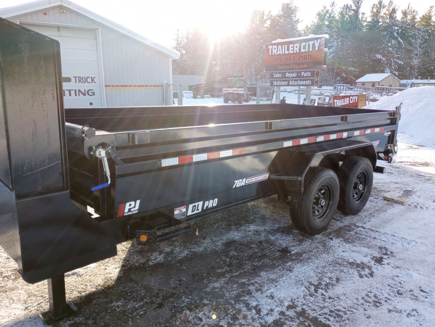 New 2026 PJ TRAILERS 83" x 16' DL Gooseneck Dump Trailer