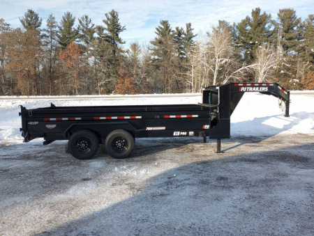 New 2026 PJ TRAILERS 83" x 16' DL Gooseneck Dump Trailer
