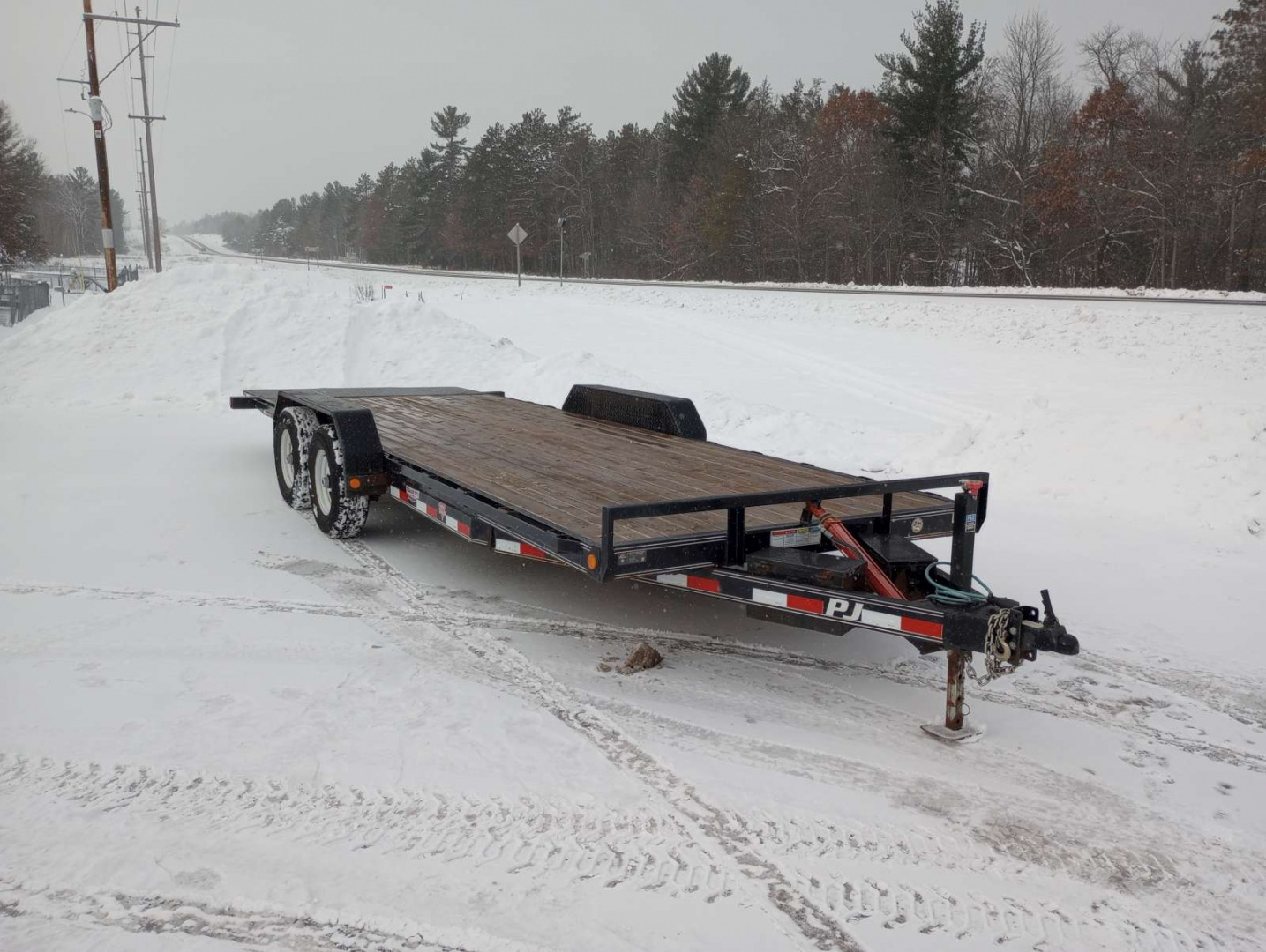 Used 2018 PJ Trailers 83" x 22' TH Tilt Trailer