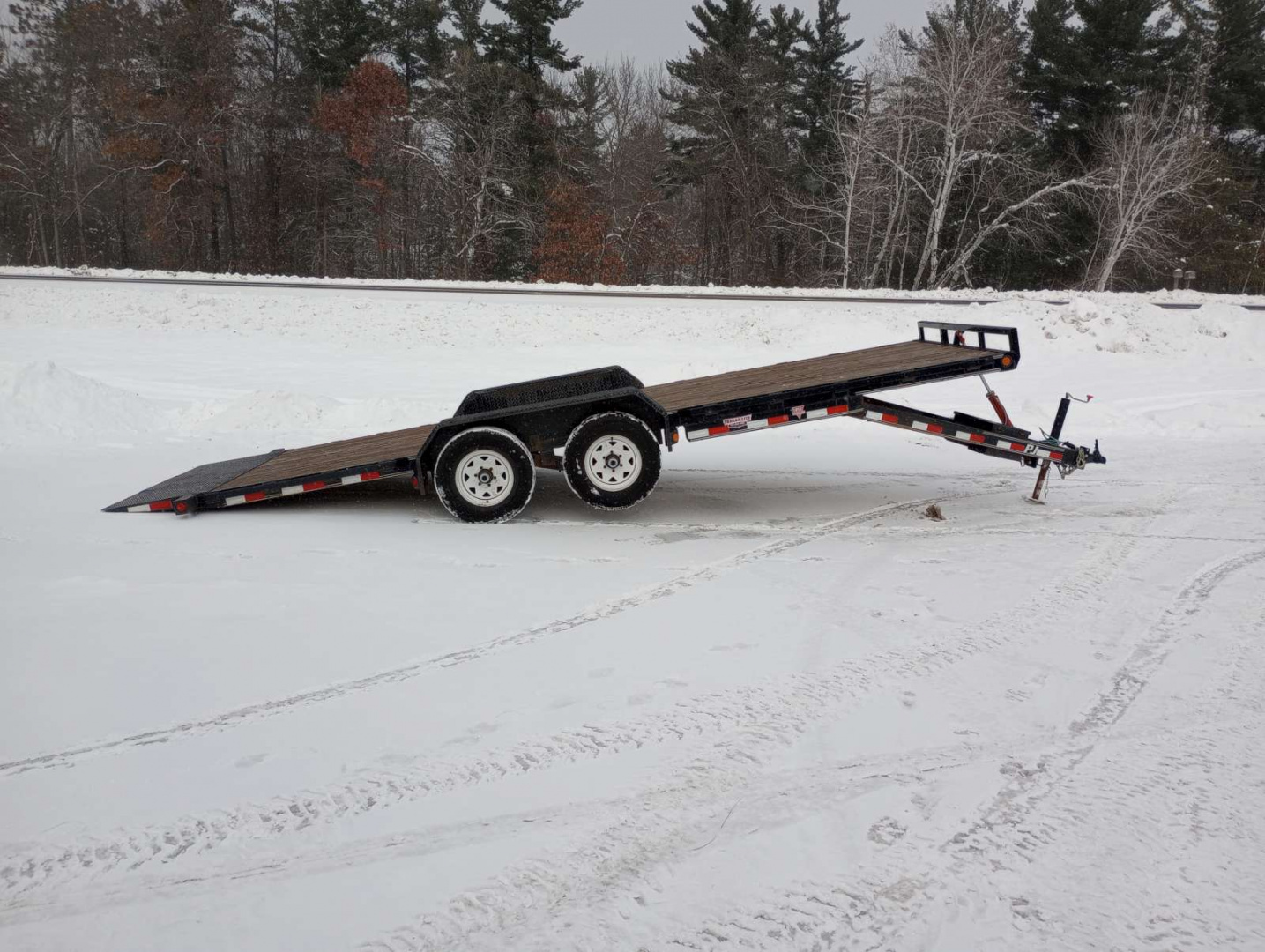 Used 2018 PJ Trailers 83" x 22' TH Tilt Trailer