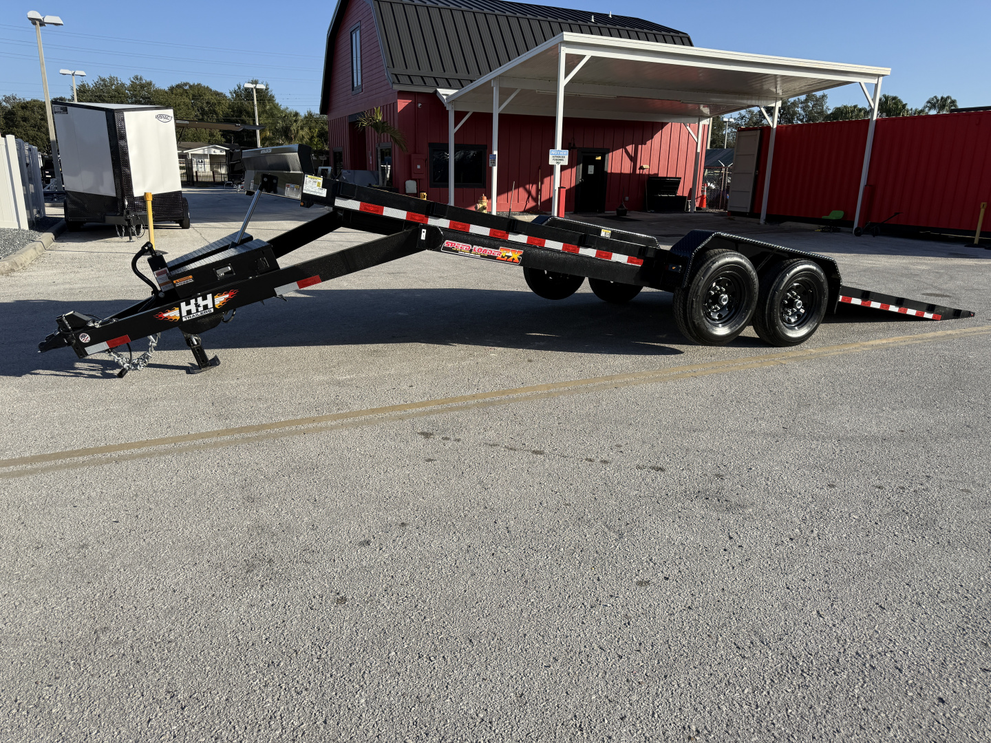 New 2026 H&H Trailers 82x24 Electric Speed Loader 14K Car Hauler