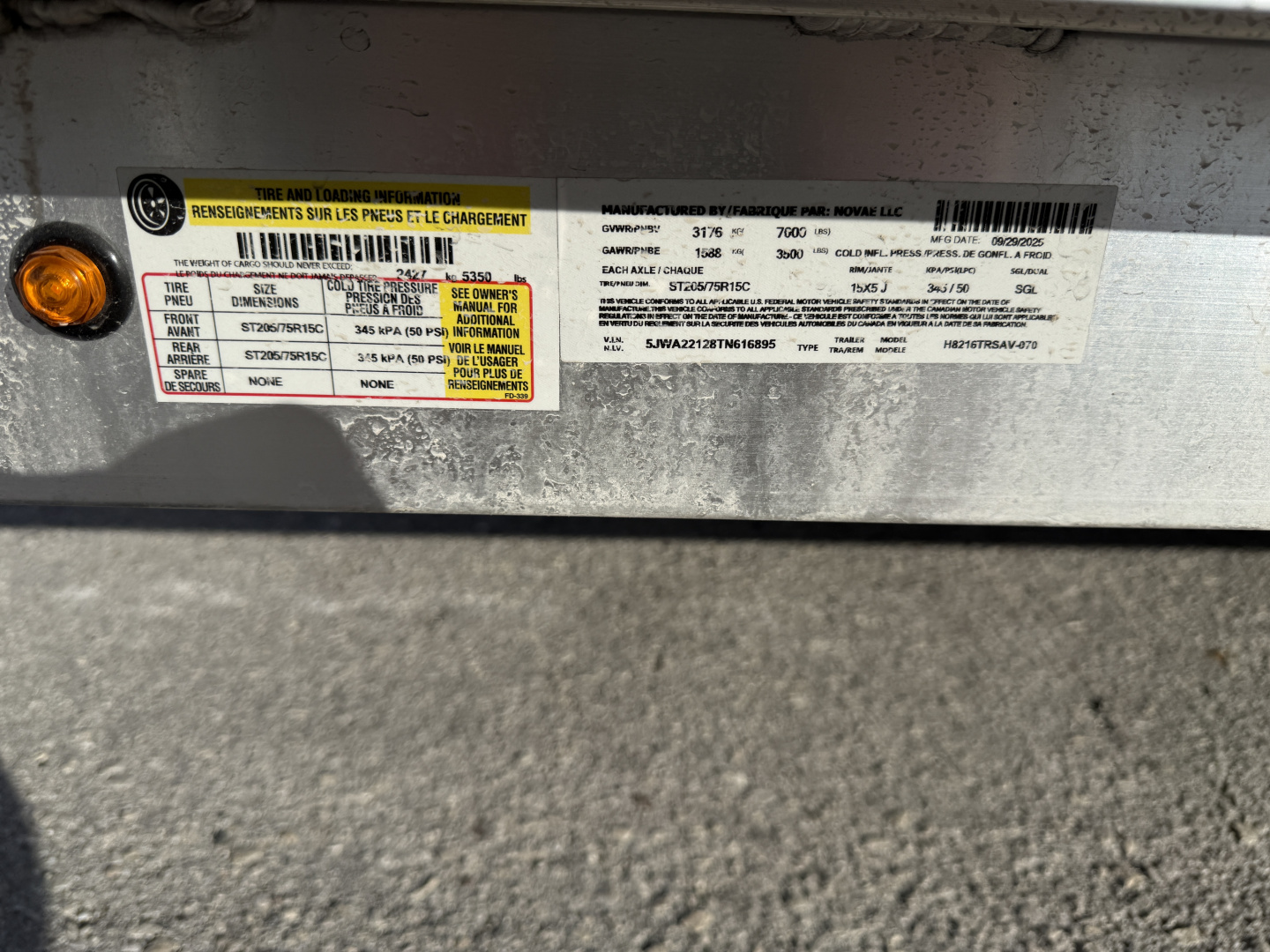 New 2026 H&H Trailers 82x16 Aluminum 7K ATV Utility Trailer