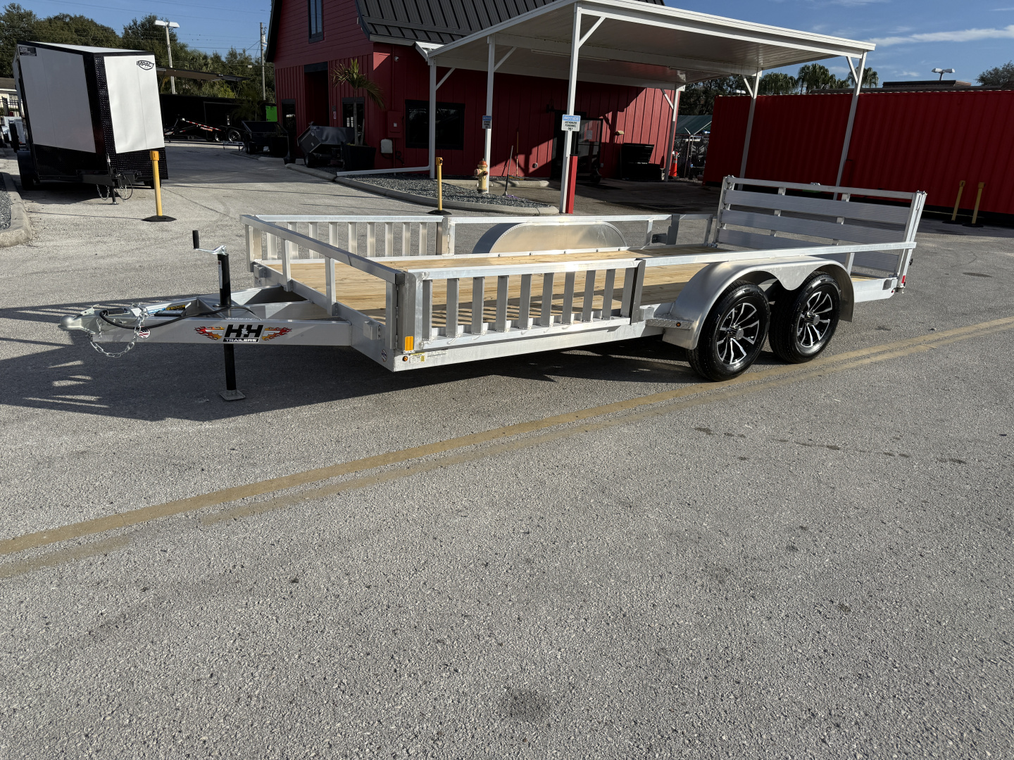 New 2026 H&H Trailers 82x16 Aluminum 7K ATV Utility Trailer