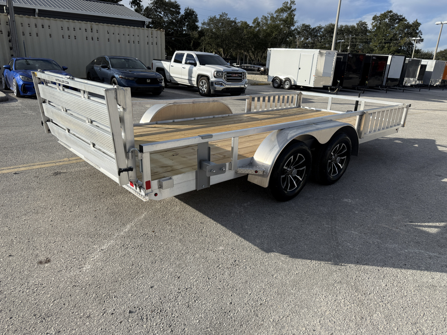 New 2026 H&H Trailers 82x16 Aluminum 7K ATV Utility Trailer