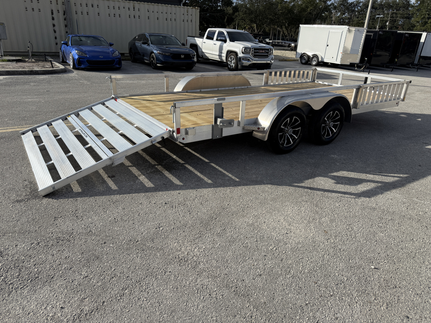 New 2026 H&H Trailers 82x16 Aluminum 7K ATV Utility Trailer