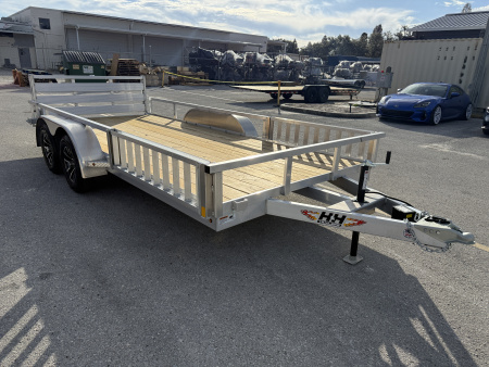 New 2026 H&H Trailers 82x16 Aluminum 7K ATV Utility Trailer