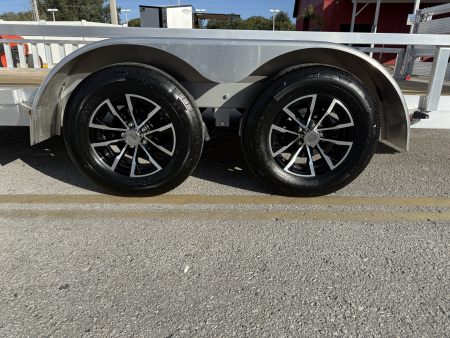 New 2026 H&H Trailers 82x16 Aluminum 7K ATV Utility Trailer