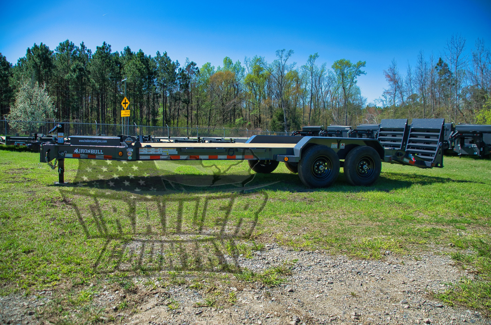 New 2026 NEW 7 x 20 Trailer w/Spring Assisted Rampage Ramps & HD 8" I-Beam Main Frame