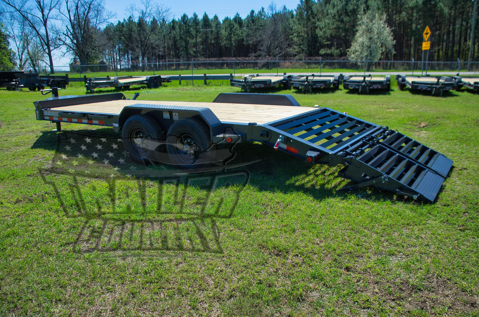 New 2026 NEW 7 x 20 Trailer w/Spring Assisted Rampage Ramps & HD 8" I-Beam Main Frame