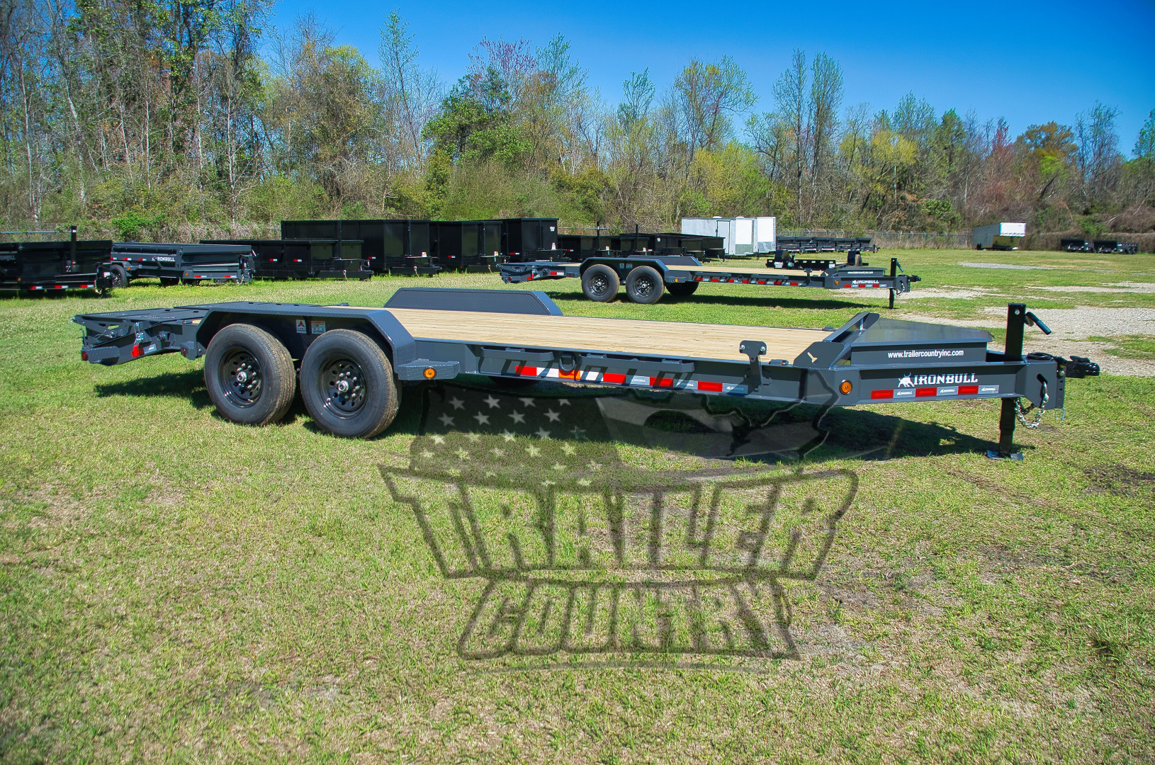 New 2026 NEW 7 x 20 Trailer w/Spring Assisted Rampage Ramps & HD 8" I-Beam Main Frame