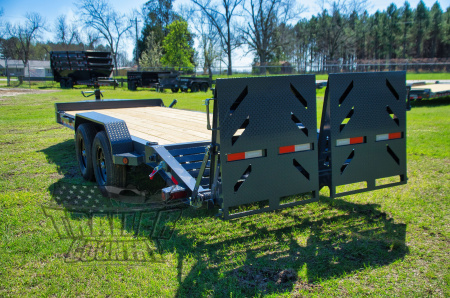 New 2026 NEW 7 x 20 Trailer w/Spring Assisted Rampage Ramps & HD 8" I-Beam Main Frame
