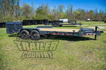 New 2026 NEW 7 x 20 Trailer w/Spring Assisted Rampage Ramps & HD 8" I-Beam Main Frame