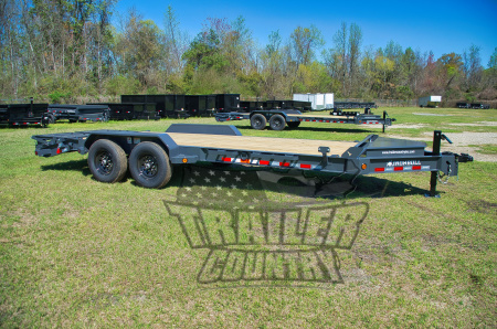New 2026 NEW 7 x 20 Trailer w/Spring Assisted Rampage Ramps & HD 8" I-Beam Main Frame