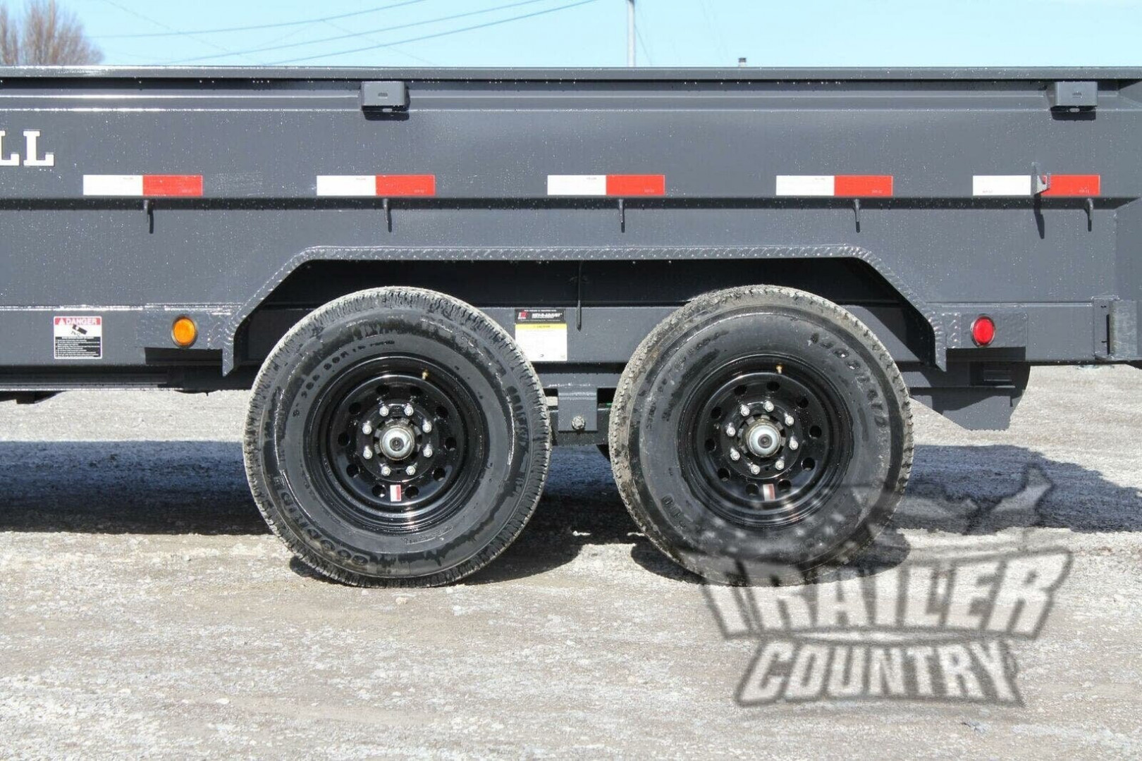 New 2026 New Model 7'x14' Tandem Axle, Bumper Pull, Scissor Hoist Hydraulic Dump Trailer, 7 Gauge Steel Floor, and 3 Way Combo Spreader Gate.