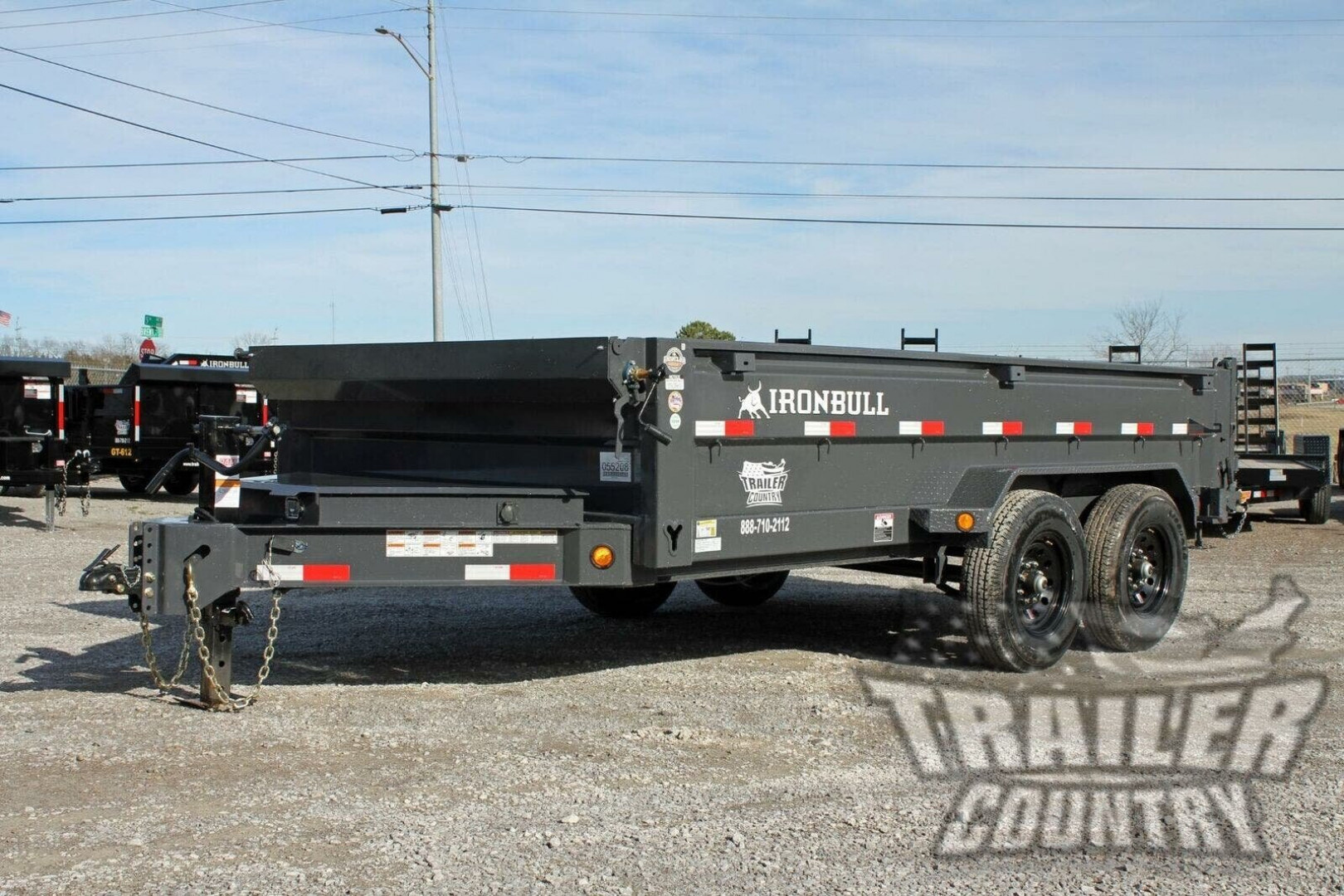 New 2026 New Model 7'x14' Tandem Axle, Bumper Pull, Scissor Hoist Hydraulic Dump Trailer, 7 Gauge Steel Floor, and 3 Way Combo Spreader Gate.