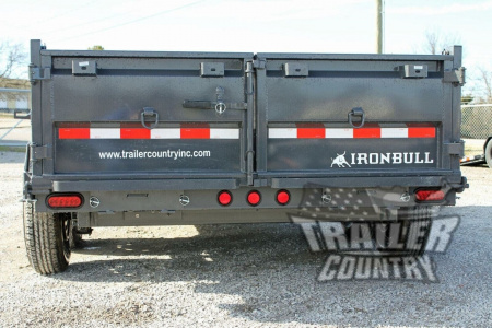 New 2026 New Model 7'x14' Tandem Axle, Bumper Pull, Scissor Hoist Hydraulic Dump Trailer, 7 Gauge Steel Floor, and 3 Way Combo Spreader Gate.