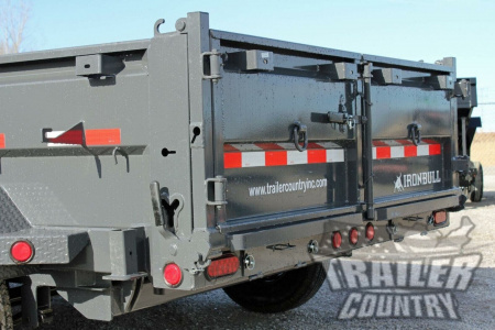 New 2026 New Model 7'x14' Tandem Axle, Bumper Pull, Scissor Hoist Hydraulic Dump Trailer, 7 Gauge Steel Floor, and 3 Way Combo Spreader Gate.