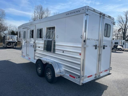 New 2025 Merhow Trailers Bronco 3H GN SL Horse Trailer
