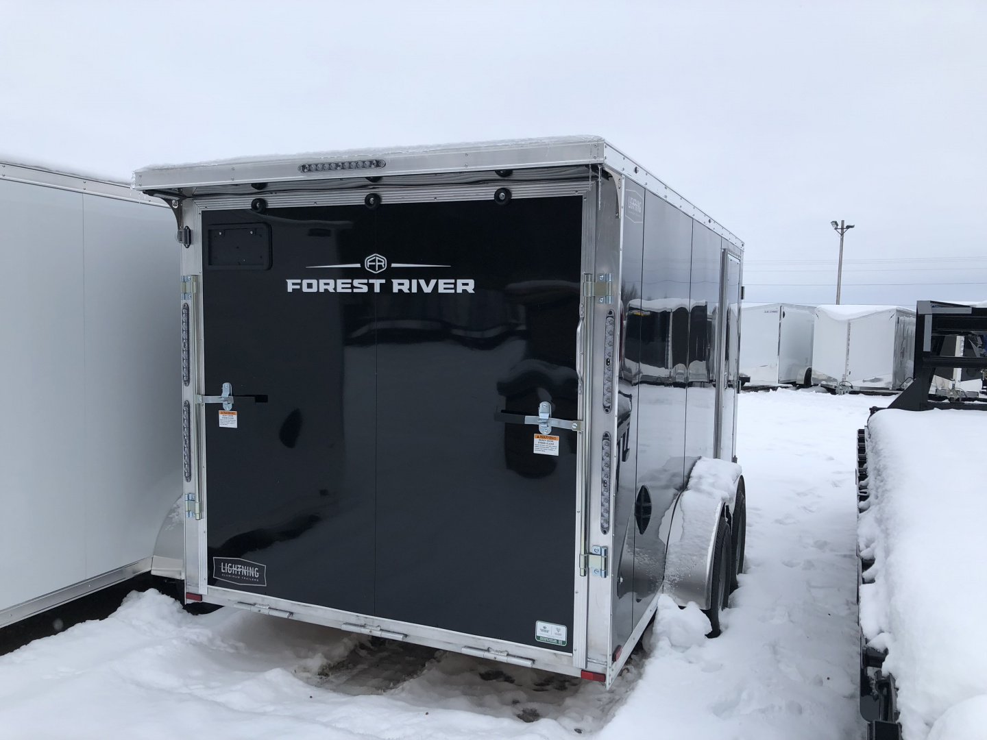 New 2026 Lightning Trailers 7X19 Snowmobile Trailer