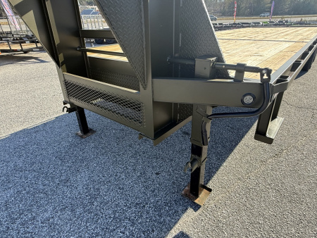 New 2026 DELUXE 25+5 20K GOOSENECK DECKOVER EQUIPMENT HAULER WITH MEGA RAMPS