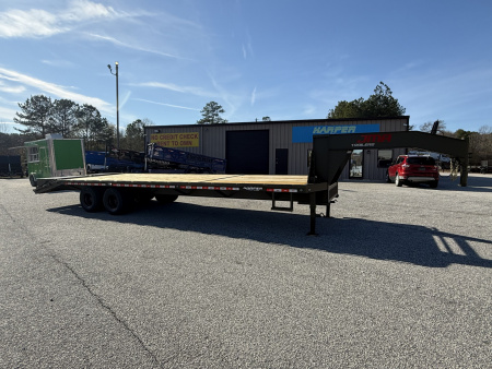 New 2026 DELUXE 25+5 20K GOOSENECK DECKOVER EQUIPMENT HAULER WITH MEGA RAMPS