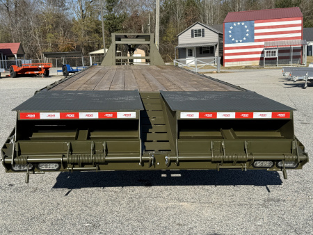 New 2026 DELUXE 25+5 20K GOOSENECK DECKOVER EQUIPMENT HAULER WITH MEGA RAMPS