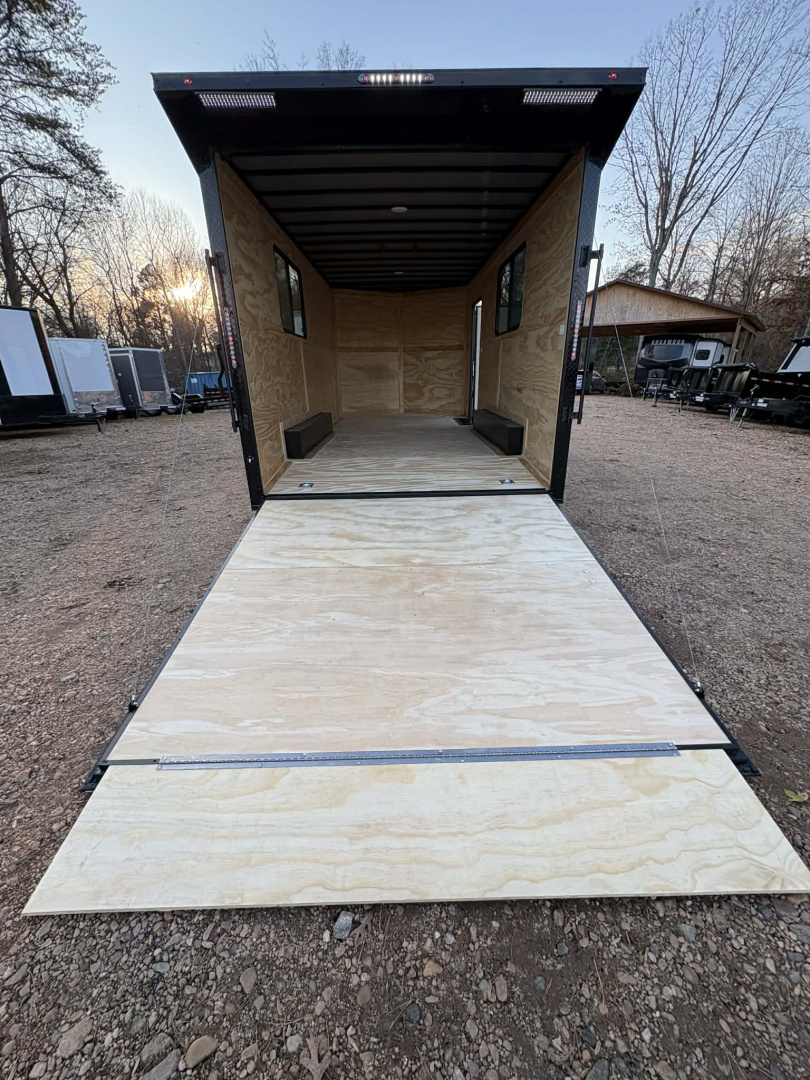 New 2026 Diamond Cargo 8.5X18TA WINDOW WHT/BLK-BLKOUT Car / Racing Trailer