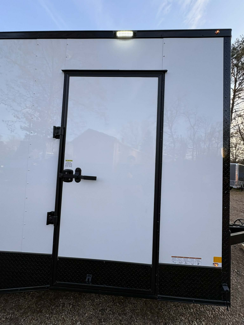 New 2026 Diamond Cargo 8.5X18TA WINDOW WHT/BLK-BLKOUT Car / Racing Trailer