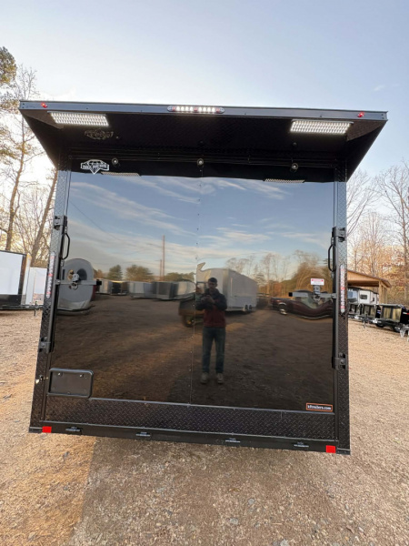 New 2026 Diamond Cargo 8.5X18TA WINDOW WHT/BLK-BLKOUT Car / Racing Trailer