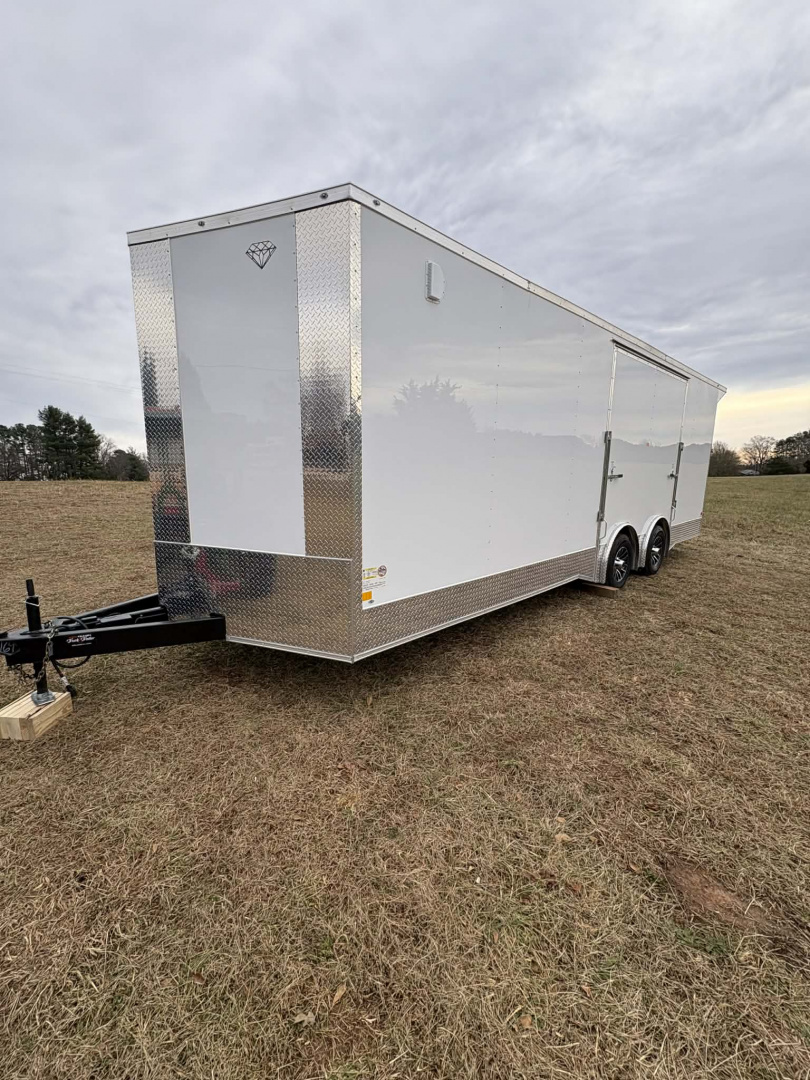 New 2026 Diamond Cargo 8.5X24TAWHT.GULLWING DOOR Car / Racing Trailer