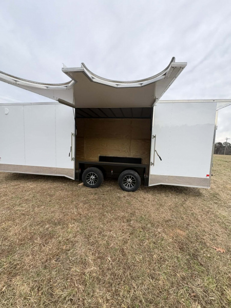 New 2026 Diamond Cargo 8.5X24TAWHT.GULLWING DOOR Car / Racing Trailer